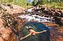Relaxing at Buley Rockhole in Litchfield